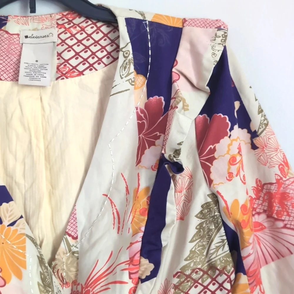 Anthropologie Elevenses Patchwork Iced Juniper Blazer Jacket Size 8 - Picture 5 of 16